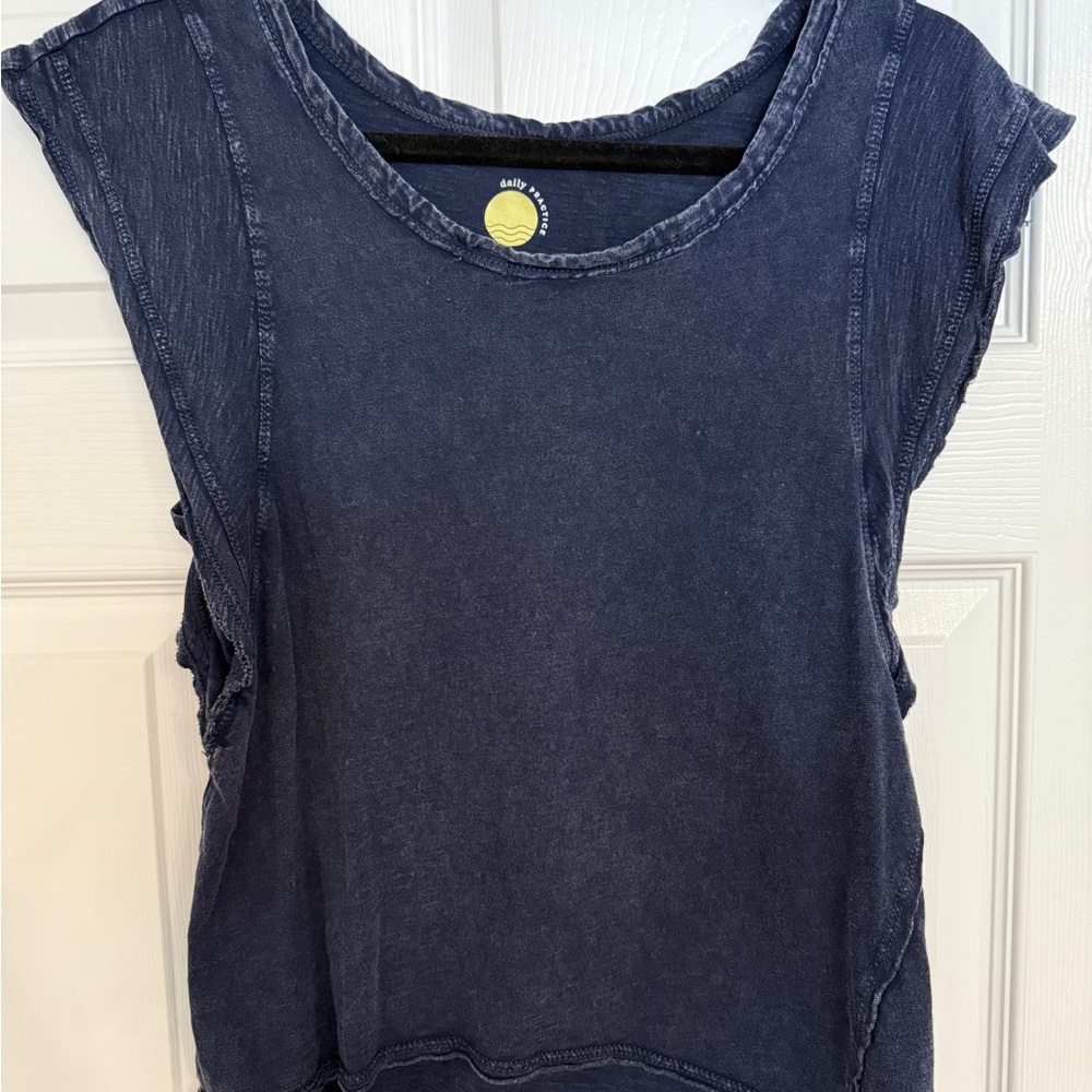 Daily Ritual Women's Blue Sleeveless Top
